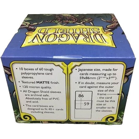 Dragon Shield Japanese Sz Matte Black Card Sleeves Case 10 Boxes Sokush 600 NEW - Picture 8 of 10